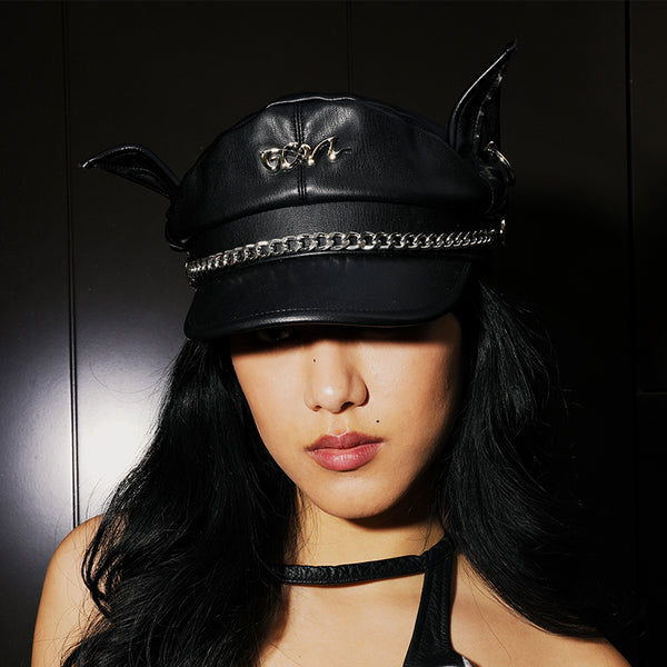 GENZERO Navy hat with chain dog ears