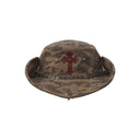 BOY COWBOY HAT - brn camouflage