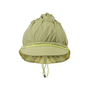 Drawstring nylon cap-grn