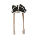 KITTY WINTER NEWSBOY CAP- BK