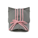 GENZERO Belted bowknot gray cat-ear baseball cap