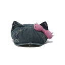 Kitty Newsboy cap - BLU