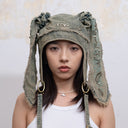 BUNNY AVIATOR HAT - GY