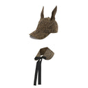 GENZERO Goldish leopard print diamond-studded Doberman dog baseball cap set