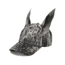 GENZERO Antique silver leopard Hot Drill Doberman's Baseball Cap set
