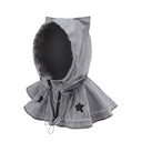 Kitty hooded cap - gry