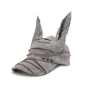 GENZERO Grey patched rivet Doberman dog baseball cap
