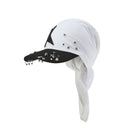 STUD HEAD SCARF - WH/BK
