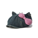 Kitty Newsboy cap - BLU