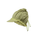 Drawstring nylon cap-grn