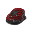 STAR STUD FLAT CAP - RED