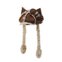 GENZERO Rivet bow brown cat ear newsboy beret