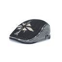 TONG FLAT CAP - BK DENIM
