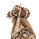 KITTY WINTER NEWSBOY CAP- BRN