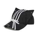 GENZERO Belted bowknot black cat-ear baseball cap