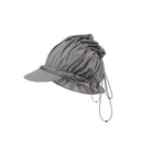 Drawstring nylon cap-gry