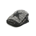 STAR STUD FLAT CAP - bk