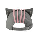 GENZERO Belted bowknot gray cat-ear baseball cap