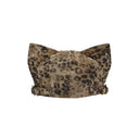 GENZERO Leopard print pleated pinched cat ear front hat