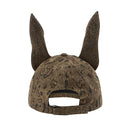 GENZERO Goldish leopard print diamond-studded Doberman dog baseball cap set