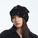 SLACK suede beanie - BK