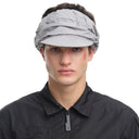 Drawstring nylon cap-gry