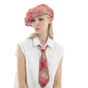 CLO BERET - PNK PLAID
