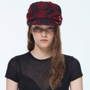 BLOSSOM newsboy cap - red
