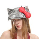 Kitty Newsboy cap - WH