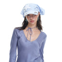STUD HEAD SCARF - blu
