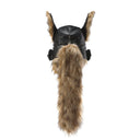 GENZERO Black Cross-Design Fur-Dominian Dog Ear Flying Hat Set