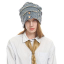 SLACK DENIM BEANIE - BLU