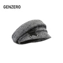 GENZERO Gray rivet pentacle heaped baseball cap