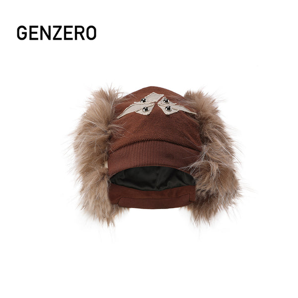 GENZERO Cross rivet plush pile cap