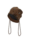 SLACK suede beanie - brn