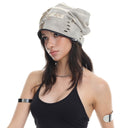 SLACK JERSEY BEANIE - LEOPARD