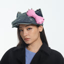 Kitty Newsboy cap - BLU