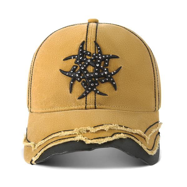 GENZERO Heavy washed baseball hat with deconstructive brim
