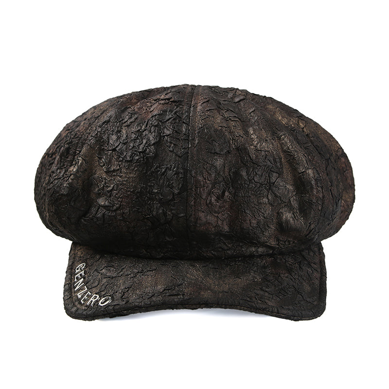 国内で当店のみ GENZERO - Black leather laced front cap Products – Genzero