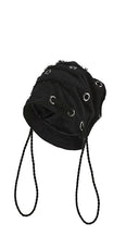 SLACK suede beanie - BK