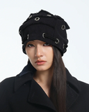 SLACK suede beanie - BK
