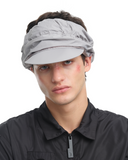 Drawstring nylon cap-gry