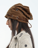SLACK suede beanie - brn
