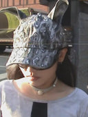 Dobber cap - Diamond Leopard Print SLV