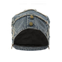 SLACK DENIM BEANIE - BLU